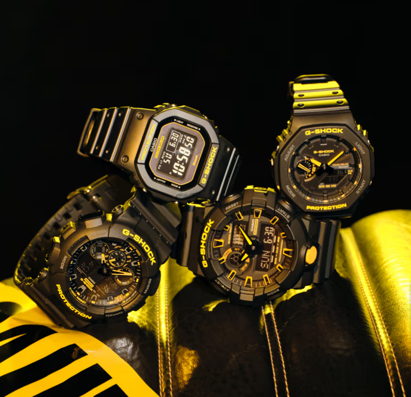 The "Caution Yellow" Collection by G-SHOCK Debuts in Bold Black and Yellow Theme