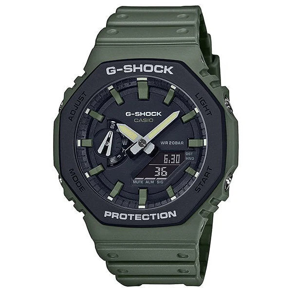 G-Shock GA2110SU-3A - Green Analog-Digital Watch