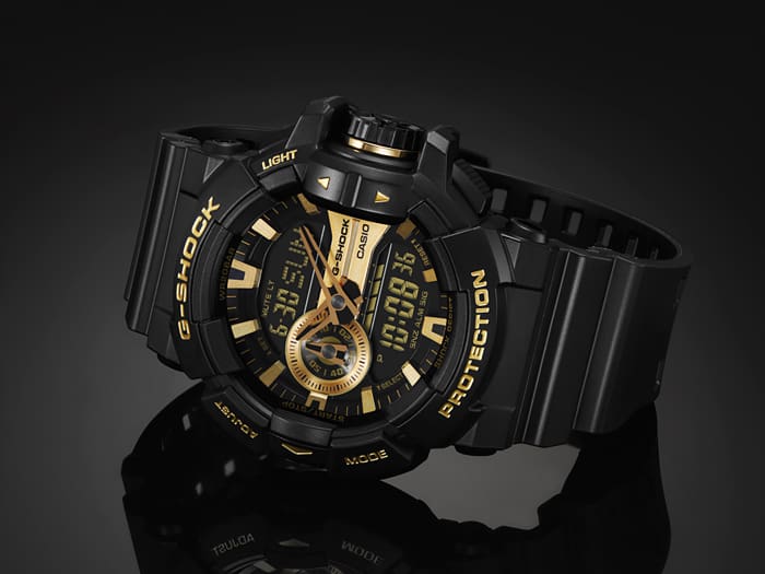 G-Shock GA400GB-1A9 - Black and Gold Resin Men's Watch