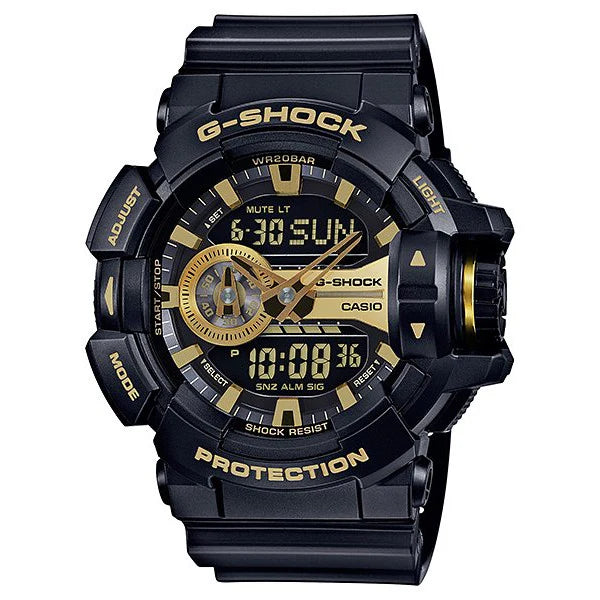 G-Shock GA400GB-1A9 - Black and Gold Resin Men's Watch