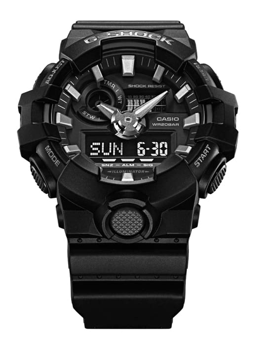 G-Shock GA700-1A - Black & Red Digital Watch