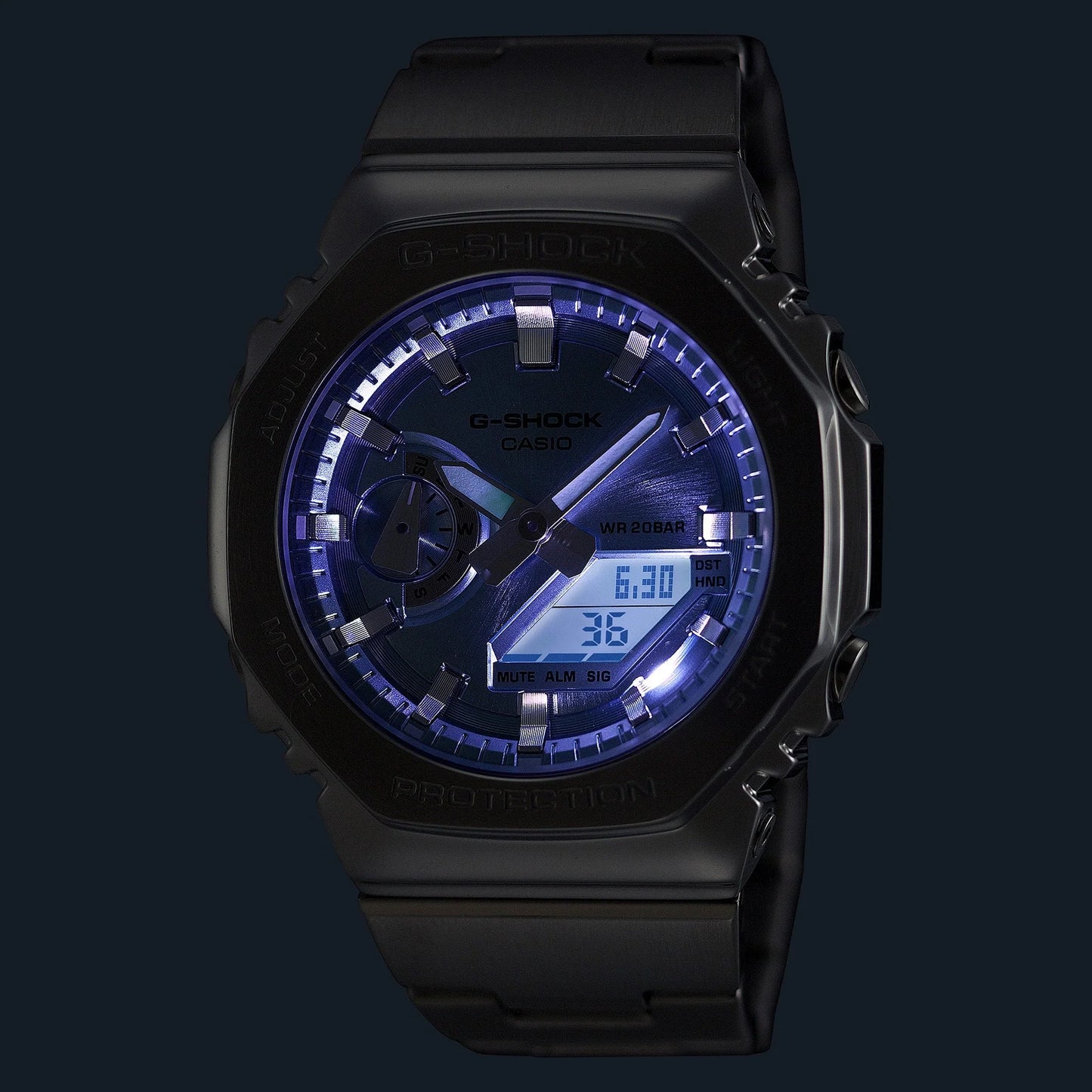 G-Shock GM2110D-2A G Steel - Silver & Blue Watch