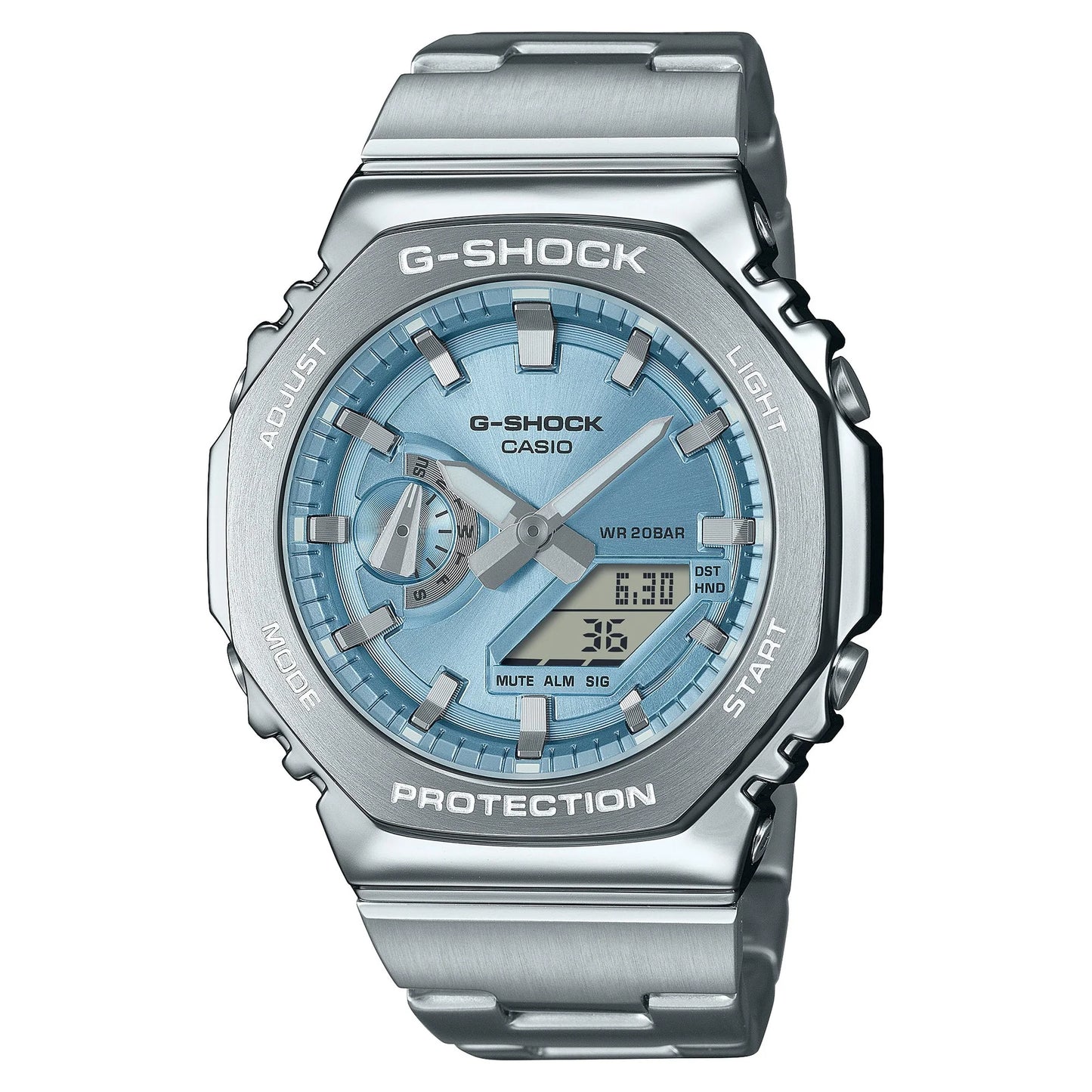 G-Shock GM2110D-2A G Steel - Silver & Blue Watch