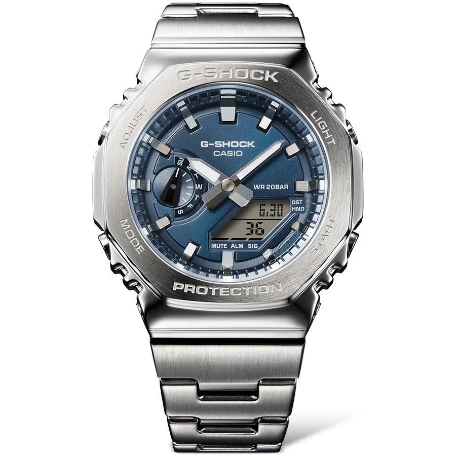 G-Shock GM2110D-2B G Steel - Silver & Dark Blue