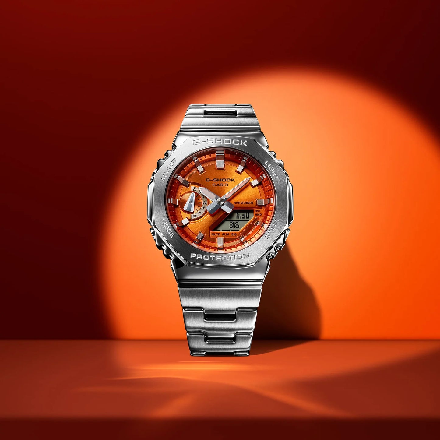 G-Shock GM2110D-4A G Steel - Silver & Orange