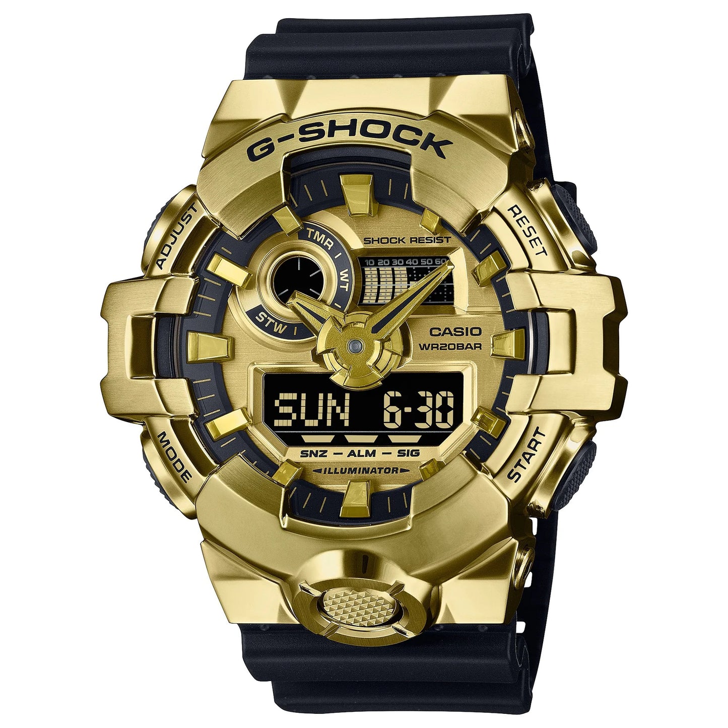 G-Shock GM700G-9A - G-Steel Black & Gold